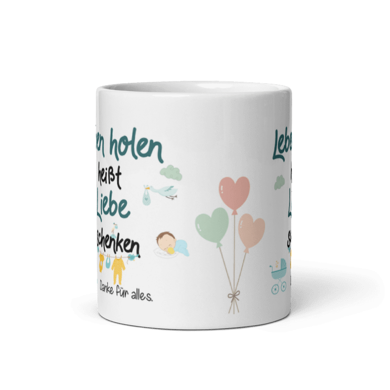 Tasse / Leben holen heißt Liebe schenken (JUNGE) - Hebamme