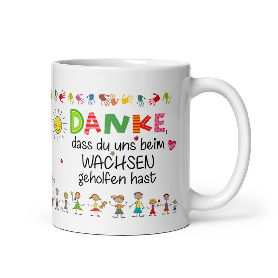 Tasse / Danke, dass du uns beim Wachsen geholfen hast (Figuren)