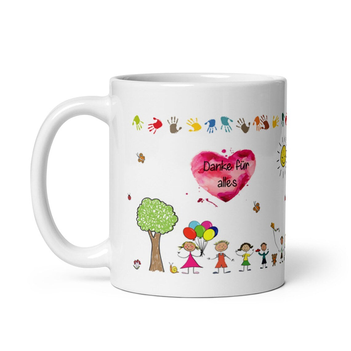Tasse / Danke, dass du uns beim Wachsen geholfen hast (Figuren)