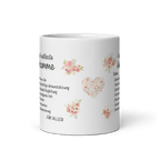 Tasse / Für die weltbeste Hebamme - Danke (Blumen)