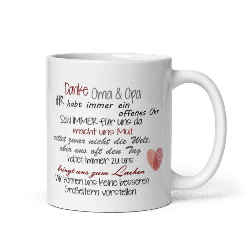 Tasse / Danke Oma und Opa - (WIR - Variante)