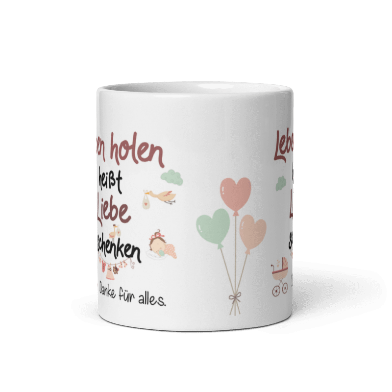 Tasse / Leben holen heißt Liebe schenken (MÄDCHEN) - Hebamme