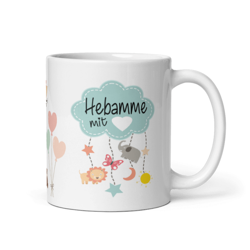 Tasse / Hebamme mit Herz - JUNGE