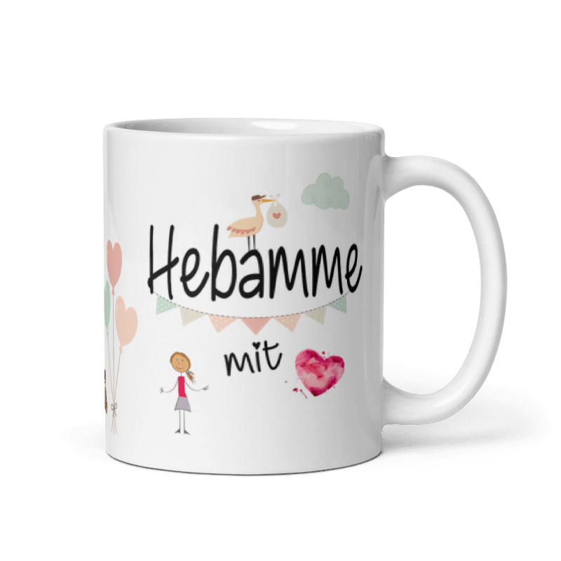 Tasse / Hebamme mit Herz - MÄDCHEN