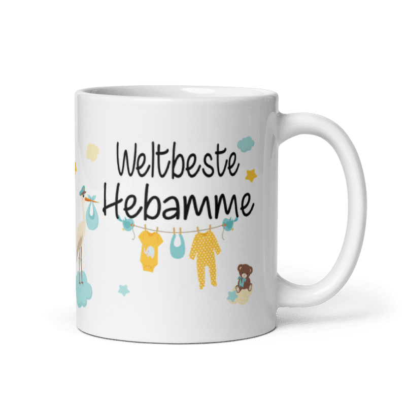 Tasse / Weltbeste Hebamme, Danke... (JUNGE) - Hebamme