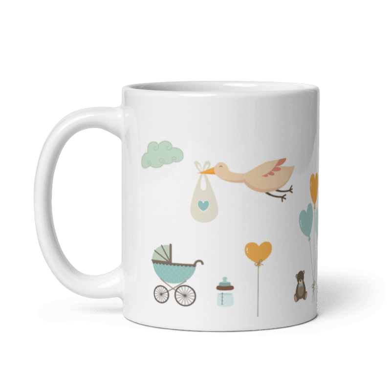 Tasse / Hebamme mit Herz - JUNGE